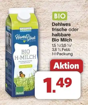 Famila Nord West Dehlwes frische oder haltbare Bio Milch Angebot