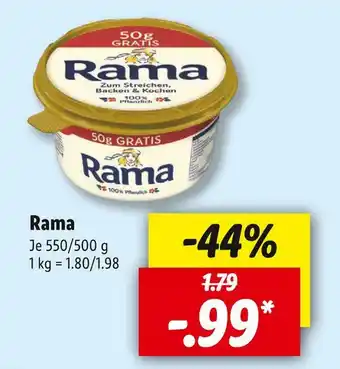 Lidl Rama margarine Angebot