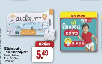 Famila Nord West Glücksblatt Toilettenpapier* Angebot