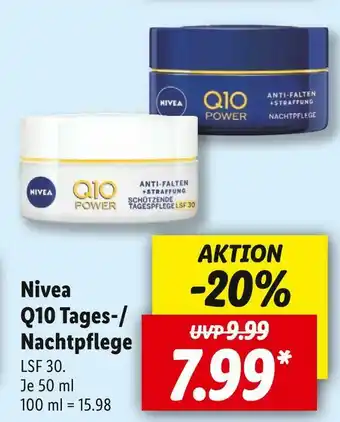 Lidl Nivea q10 tages-/nachtpflege Angebot