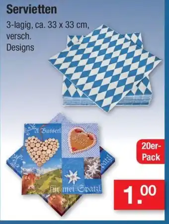 Zimmermann Servietten Angebot