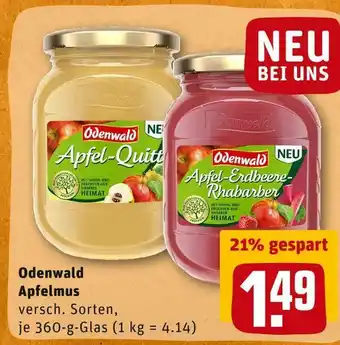 REWE Odenwald apfelmus Angebot