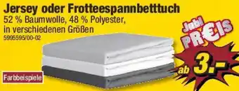 Poco Jersey oder Frotteespannbetttuch Angebot