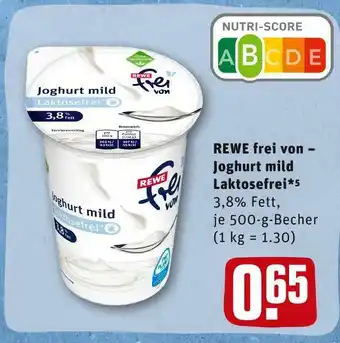 REWE Rewe frei von joghurt Angebot