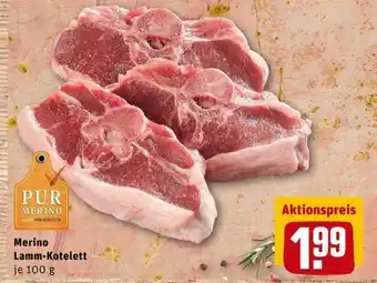 REWE Pur merino lamm-kotelett Angebot