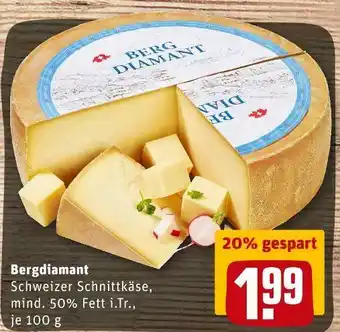 REWE Bergdiamant schnittkäse Angebot