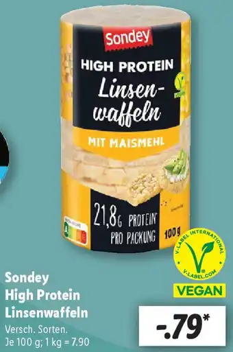 Lidl Sondey High Protein Linsenwaffeln 100 g Angebot