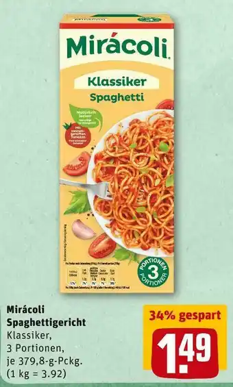 REWE Miracoli spaghettigericht Angebot