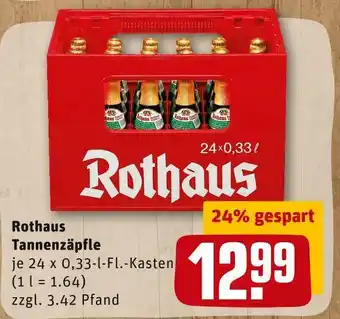 REWE Rothaus tannenzäpfle Angebot