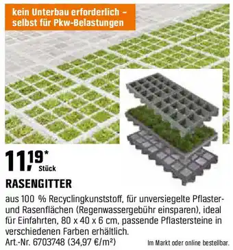 OBI Rasengitter Angebot
