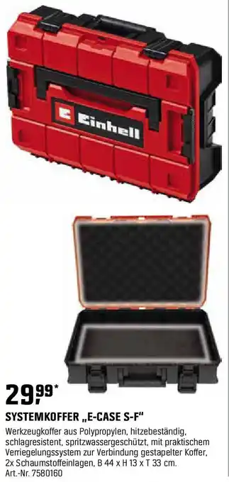 OBI Einhell systemkoffer ,,e-case s-f" Angebot