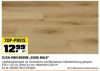 OBI Click-vinylboden „eiche avila" Angebot
