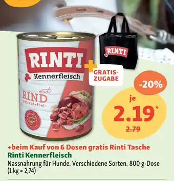 Fressnapf RINTI Kennerfleisch 800 g Angebot