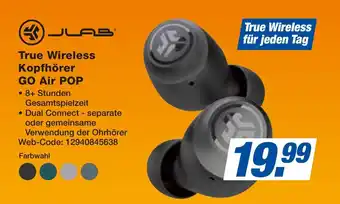 expert Techno Land JLAB True Wireless Kopfhörer GO Air POP Angebot