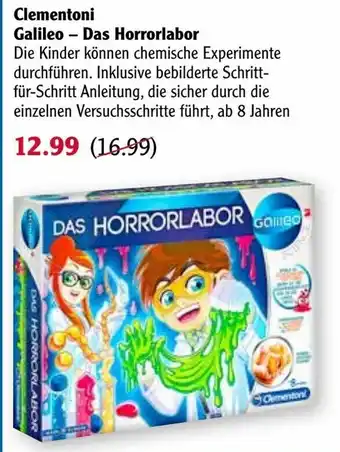 Globus Clementoni Galileo - Das Horrorlabor Angebot