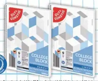 E-Center Collegeblock Angebot