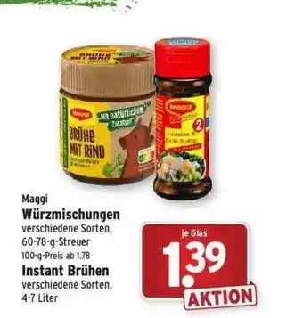 Wasgau Maggi Würzmischungen, Instant Brühe Angebot