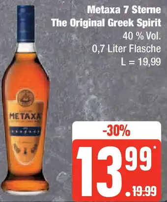 Edeka Metaxa 7 Sterne The Original Greek Spirit 0,7 L Angebot