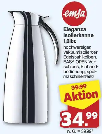 Famila Nord West emsa Eleganza Isolierkanne 1,0ltr. Angebot