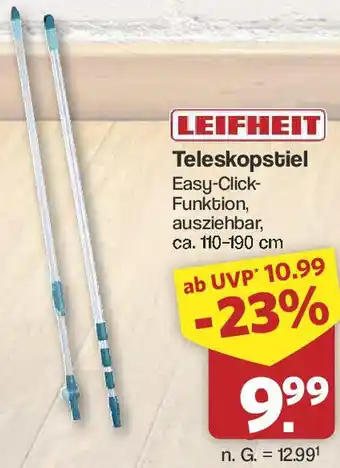 Famila Nord West LEIFHEIT Teleskopstiel Angebot