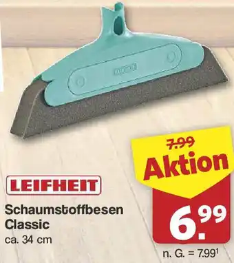 Famila Nord West LEIFHEIT Schaumstoffbesen Classic ca. 34 cm Angebot