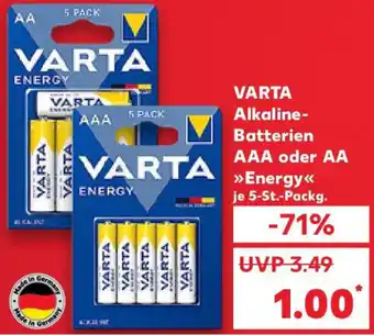 Kaufland VARTA Alkaline Batterien Angebot