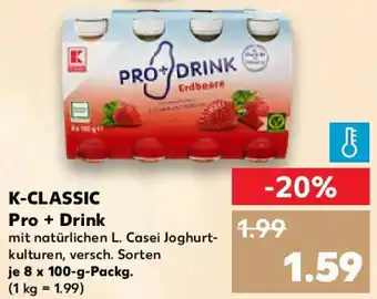 Kaufland K-CLASSIC Pro + Drink 8x100 g Angebot