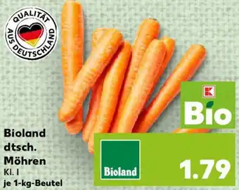 Kaufland Bioland dtsch. Möhren 1 kg Angebot