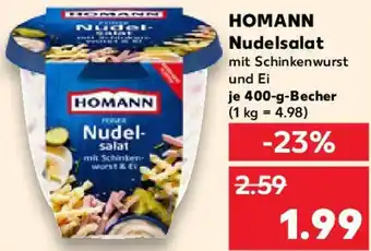 Kaufland HOMANN Nudelsalat 400 g Angebot