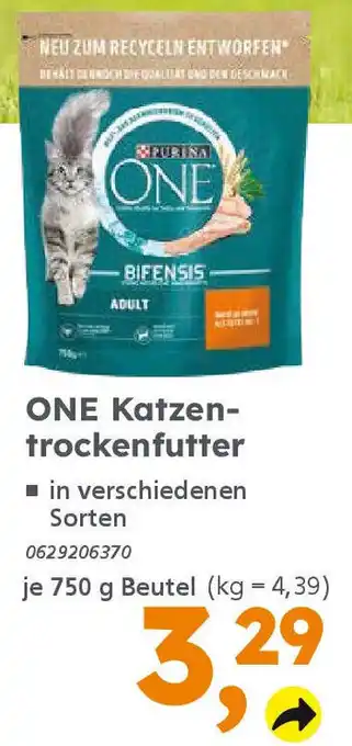 Globus Baumarkt ONE Katzentrockenfutter Angebot