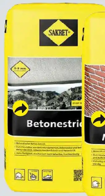 Globus Baumarkt SAKRET Betonestrich Angebot