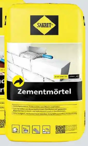 Globus Baumarkt SAKRET Zementmörtel Angebot