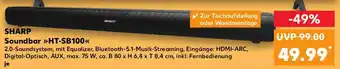 Kaufland SHARP Soundbar HT-SB100 Angebot