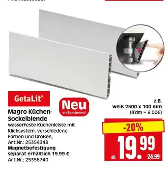 Herkules Baumarkt GetaLit Magro Küchen- Sockelblende Angebot