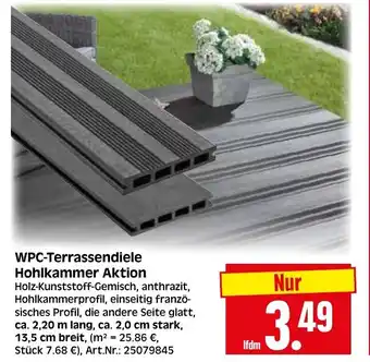 Herkules Baumarkt WPC-Terrassendiele Hohlkammer Angebot