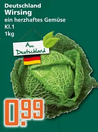 Klaas und Kock Deutschland Wirsing 1kg Angebot