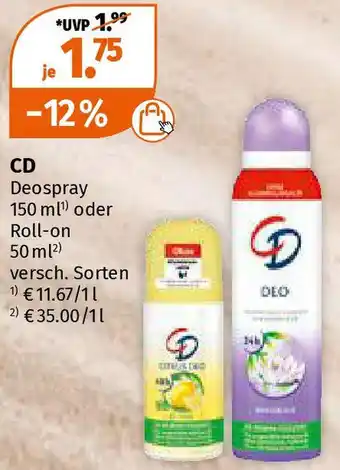 Müller CD Deospray 150 ml Angebot