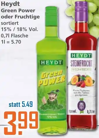 Klaas und Kock Heydt Green Power oder Fruchtige 0,7L Angebot