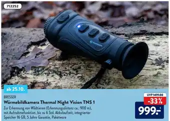 Aldi Süd Bresser Wärmebildkamera Thermal Night Vision TNS 1 Angebot