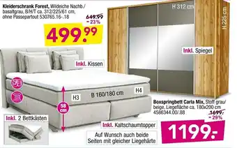 Möbel Boss Kleiderschrank Forest Angebot