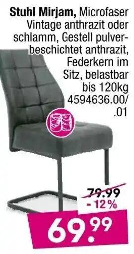 Möbel Boss Stuhl Mirjam Angebot