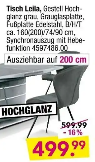 Möbel Boss Tisch Leila Angebot