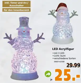 Globus Baumarkt LED Acrylfigur Angebot