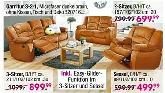 Möbel Boss Garnitur 3-2-1, 2 Sitzer, 3 Sitzer, Sessel Angebot