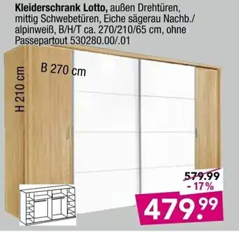 Möbel Boss Kleiderschrank Lotto Angebot