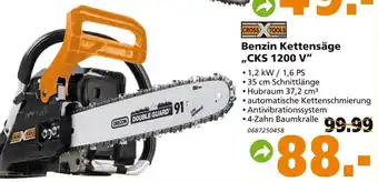 Globus Baumarkt Benzin Kettensäge CKS 1200v Angebot