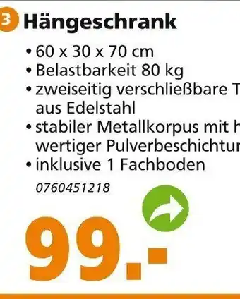 Globus Baumarkt Hängeschrank Angebot