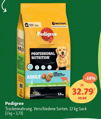 Fressnapf Pedigree Trockennahrung. 12 kg Angebot