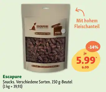 Fressnapf Escapure Snacks.  150 g Angebot