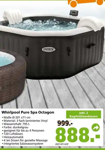 Globus Baumarkt Whirlpool Pure Spa Octagon Angebot